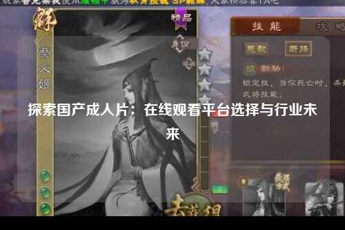 探索国产成人片：在线观看平台选择与行业未来