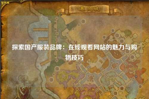 探索国产服装品牌：在线观看网站的魅力与购物技巧